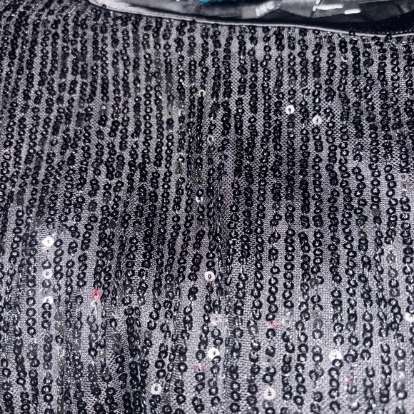 Inc International Concepts Top Black Sequin Blouse XXL NEW Lined Holidays Party - Picture 6 of 9